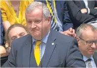  ??  ?? Ian Blackford at prime minister’s questions yesterday