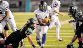  ?? PALM BEACH POST / FILE ?? Running back Corey Cola is among the returning players for Park Vista, but overall the Cobras and Broncos are both low on marquee talent.