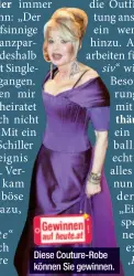  ??  ?? Diese Couture-Robe können Sie gewinnen.