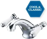  ??  ?? Go for timeless finishing details, Holborn lever basin mixer tap, £155, Frontline Bathrooms