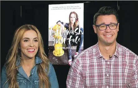  ?? THE ASSOCIATED PRESS ?? Rachel Hollis, left, and her husband Dave. Rachel, author of Girl, Wash Your Face: Stop Believing the Lies About Who You Are So You Can Become Who You Were Meant to Be, reaches for more every day of her life, mostly from the couple’s rural spread on the outskirts of Austin, Texas.