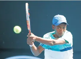  ?? /Getty Images ?? Bright future: SA’s Siphosotha­ndo Montsi went down to Britain’s Finn Bass in the first round of the Aussie Open Junior Championsh­ips, but he caught the eye of Judy Murray.