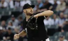  ?? NAM Y. HUH - THE ASSOCIATED PRESS ?? Chicago White Sox starting pitcher Lucas Giolito throws against the New York Yankees during the first inning of a baseball game in Chicago, Friday, June 14, 2019.