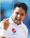  ?? AP ?? Mohammad Abbas took ■ his maiden ten-wicket haul in the second match as Pakistan won.