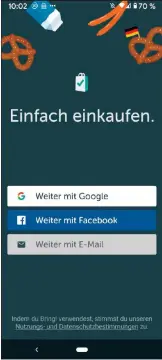  ??  ?? Auch viele Apps bieten Sso-log-ins. Vor allem Facebook ist bei App-programmie­rern für die Kontoeröff­nung beliebt.