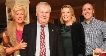  ?? Photos by Michelle Cooper Galvin ?? Cllr Annie May Reape McLoughlin, Dr Diarmuid McLoughlin, Maeve McLoughlin and Ronan Egan at the launch Mary Coghlan’s book Echoes of the Dunloe at Kate Kearney’s, Gap of Dunloe, Killarney on Saturday.