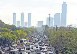  ?? ANI ?? Heavy traffic at the Delhi-Noida border on Thursday.