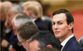  ?? — AP ?? In the hot seat: As Trump’s son-in-law and key adviser, Kushner plays an influentia­l role in domestic and foreign policy decisions.