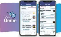  ?? COURTESY ?? Starting June 8, Genie+ will only be available for purchase on the day of guests’ theme park visits via the My Disney Experience app.