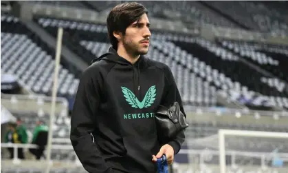  ?? ?? Sandro Tonali at St James’ Park before the Borussia Dortmund Champions League tie. Photograph: Michael Regan/Getty Images