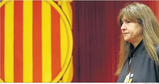  ?? ANDREU DALMAU / EFE ?? La presidenta del Parlamento catalán, Laura Borràs.