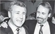  ??  ?? Chuck (left) became a senator and secretary of defense, while Tom advocated for veterans.