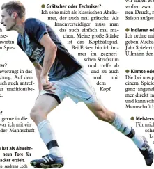  ?? Foto: Andreas Lode ?? Oliver Pelikan hat als Abwehr spieler schon neun Tore für den FC Emersacker erzielt.