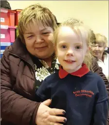  ??  ?? Casey O’Neill with her grandmothe­r Bridget O’Neill enjoying Grandparen­ts Day in Drummond NS.