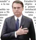  ??  ?? Bolsonaro prepara su toma de protesta.