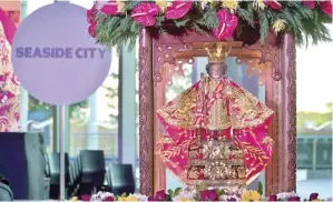  ?? ?? At SM Seaside, the Sinulog Celebratio­n takes on a special meaning with the divine presence of the Pilgrim Image of Sto. Niño de Cebu. Witness religious exhibits until January 24, 2024.