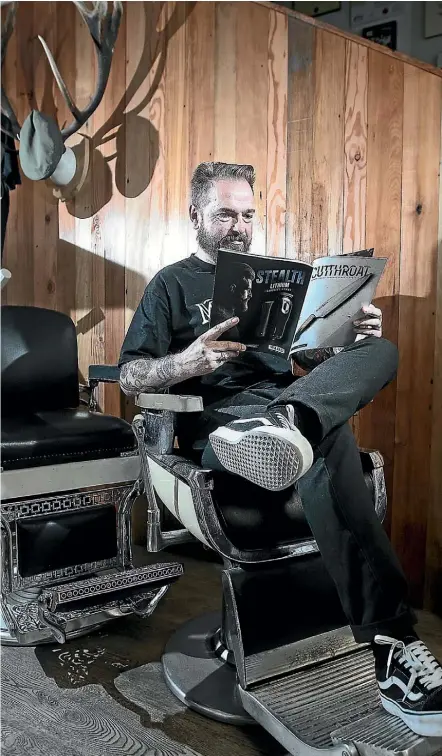  ??  ?? Julian Maloney says the barbering industry has really boomed over the last five years.