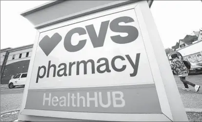  ?? GENE J. PUSKAR AP ?? CVS Health is plunging deeper into primary care services, buying Oak Street Health for approximat­ely $10.6 billion.