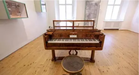  ?? ?? GRANDEST PIANO: This instrument was used by German composer Ludwig van Beethoven and is now in the Beethoven House museum in Baden near Vienna where the composer spent his summers.