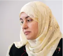  ?? RYAN REMIORZ/THE CANADIAN PRESS ?? Quebec’s Court of Appeal ruled Wednesday that Rania El-Alloul’s rights were violated when a judge refused to hear her case unless she removed her head scarf.