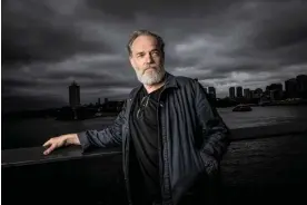  ?? Jessica Hromas/The Guardian ?? ‘I don’t drive, I walk.’ Hugo Weaving takes a break from rehearsing the play The President for the Sydney Theatre Company, in which he co-stars with Irish actor Olwen Fouéré. Photograph: