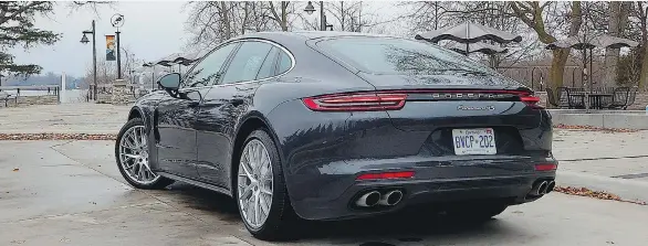  ?? PHOTOS: BRIAN HARPER/DRIVING ?? The 2018 Porsche Panamera 4S has been reworked from stem to stern, and is much better looking than its predecesso­r, thanks to a re-contoured roofline.