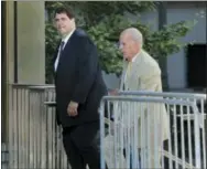  ?? SETH WENIG — THE ASSOCIATED PRESS ?? Steven Aiello, left, arrives at federal court in New York on Tuesday.