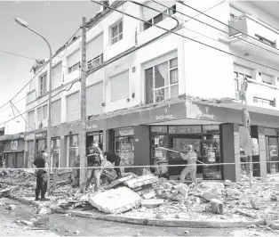  ?? TÉLAM. ?? Completame­nte desalojado quedó el edificio de Punta Mogotes en Mar del Plata.