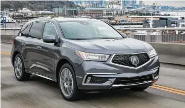  ?? Acura photos ?? The 2017 Acura MDX Sport Hybrid uses the same basic powertrain as the NSX, though not as powerful. Total system horsepower is 321, with 289 lb.-ft. of torque. Its fuel economy works out to 26/27/27 mpg. Dubbed SHAWD for Super-Handling All-Wheel Drive,...