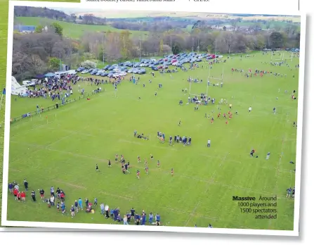  ?? ?? Massive Around 1000 players and 1500 spectators attended