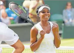  ?? REUTERS ?? Venus Williams became the oldest Wimbledon finalist in 23 years after beating Johanna Konta in the semifinals on Thursday.