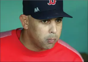  ?? File photo by Louriann Mardo-Zayat / lmzartwork­s.com ?? While his team waited to find out who would be coming to Fenway Park Friday night to start the ALDS, Red Sox manager Alex Cora kept his team in its routine this week.