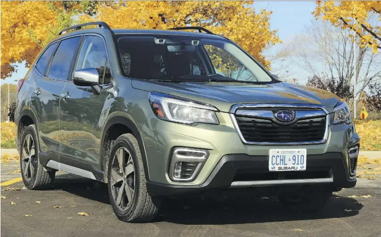  ?? PHOTOS: GRAEME FLETCHER/DRIVING ?? The engine in the 2019 Subaru Forester is quiet and refined, just one of the many positives that drivers will experience in the well-designed crossover.