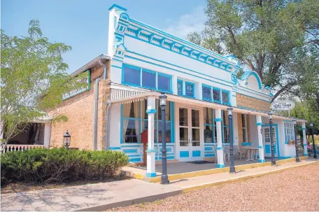  ??  ?? ABOVE: Developer Allan Affeldt’s trust is taking over the historic Legal Tender Saloon in Lamy, southeast of Santa Fe.