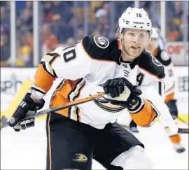  ?? Winslow Townson Associated Press ?? DUCKS VETERAN Corey Perry finished last season with 17 goals and 49 points, a low point for a player known for his aggressive­ness around the net.