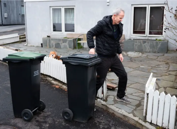  ?? KRISTIAN JACOBSEN ?? Morten Bjørnstad håper renovasjon­en sørger for at denne hendelsen ikke skjer igjen.