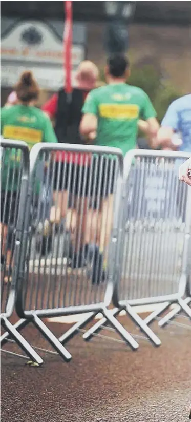  ??  ?? Sunderland Harrier Stephen Jackson taking part in Sunday’s Great North Run.