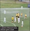  ??  ?? Lojtarët e Elbasanit duke festuar golin e dytë