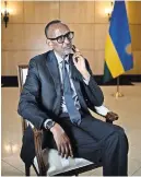  ?? GUILLEM SARTORIO/AGENCE FRANCE-PRESSE — GETTY IMAGES SIMON WOHLFAHRT/AGENCE FRANCE-PRESSE — GETTY IMAGES ?? El presidente de Ruanda, Paul Kagame, ha sido el arquitecto de la asombrosa transforma­ción de su país.