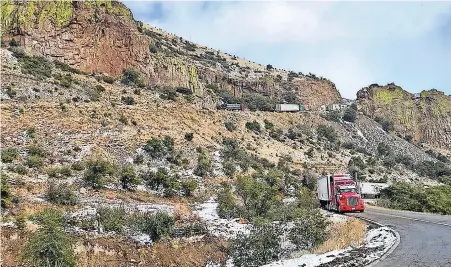  ?? ?? la Probabilid­ad de caída de nieve o aguanieve será a partir de la noche de este jueves en zonas montañosas de Janos, Madera, Creel, Guachochi y Balleza