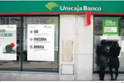  ?? EP ?? Fachada de una sucursal de Unicaja.