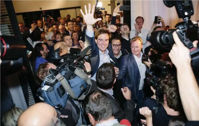  ?? © Alexander Meeus ?? Ook al moeten de coalitiege­sprekken nog beginnen, Mathias De Clercq waant zich al burgemeest­er van Gent.
