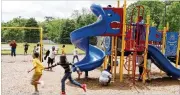  ?? EMILY HANEY / EMILY.HANEY@AJC.COM ?? The playground at Dobbs Elementary School on Jonesboro Road in southeast Atlanta is one of two school playground­s in a pilot program that will allow the facilities to be open for general public use after hours and on weekends.