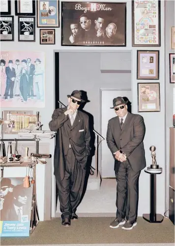  ?? TAWNI BANNISTER/THE NEW YORK TIMES ?? Music producers Jimmy Jam, left, and Terry Lewis at their studio, Flyte Time, in 2019.