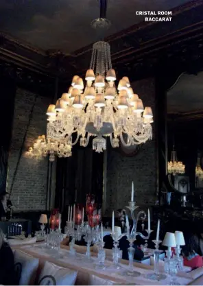  ??  ?? CRISTAL ROOM BACCARAT