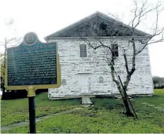  ?? CATHY PELLETIER/SPECIAL TO THE STANDARD ?? Friends of Beaverdams Church are closing in on their goal to restore the Marlatts Road building.