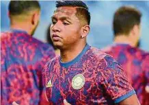  ?? PRENSA FCF ?? El cordobés Alfredo Morelos salió de la Selección.