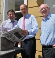  ??  ?? On the campaign trail. Fianna Fáil leader and Kerry candidate John Brassil visited The Kerryman offices.