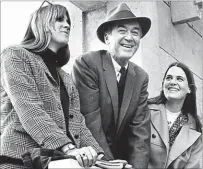  ?? COURTESY OF KELLY STEWART ?? Jimmy Stewart took his daughters, Judy and Kelly, on a trip to British Columbia to look at colleges.