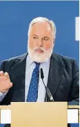  ??  ?? EU-Klimaschut­zkommissar Miguel Arias Canete